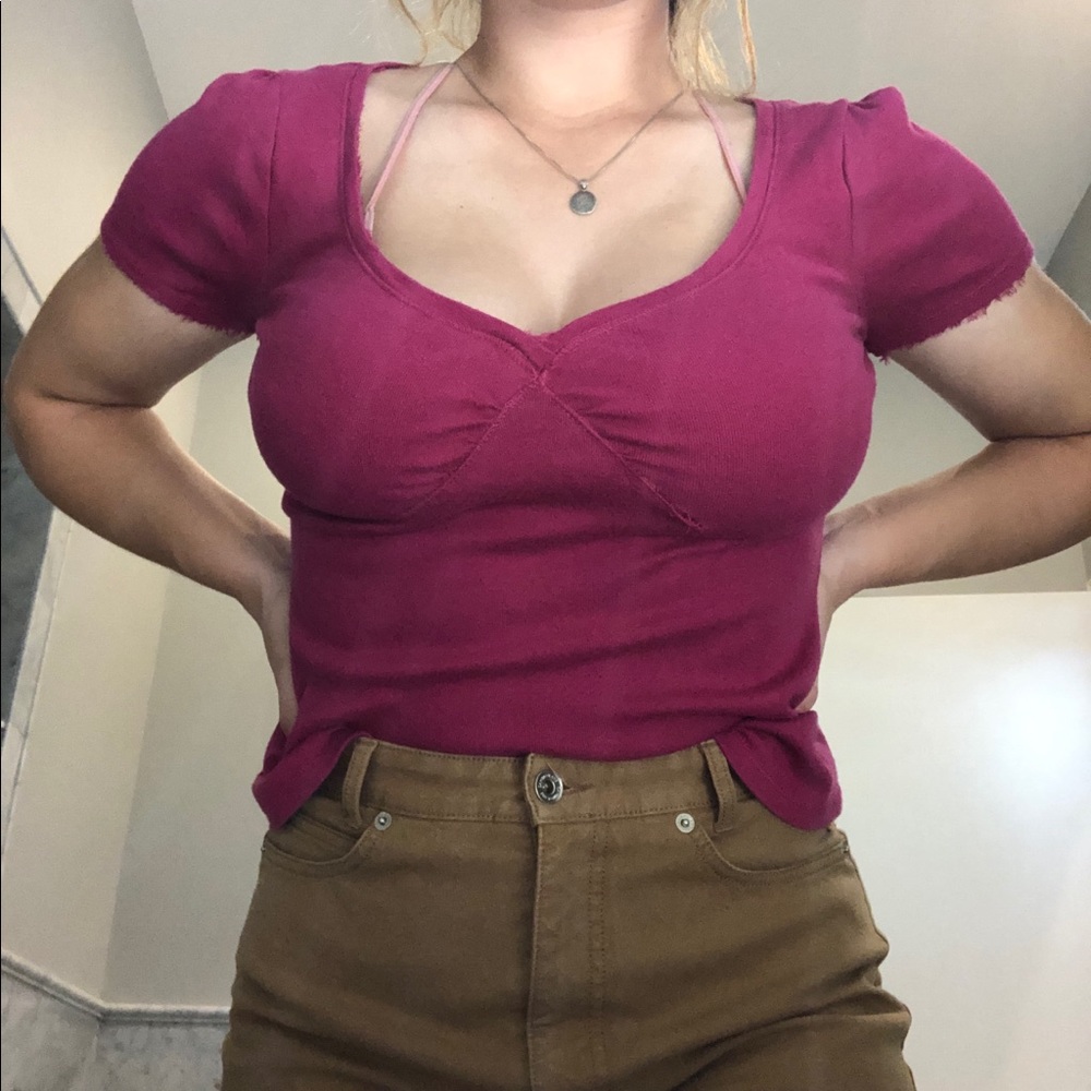 Ling Babydoll Tee w Mesh Detail